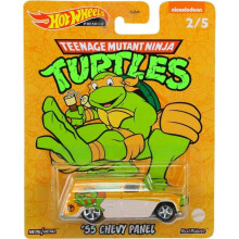 Hot Wheels Premium - Teenage Mutant Ninja Turtles Michelangelo 55' Chevy Pane 1:64 Metal Diecast Car