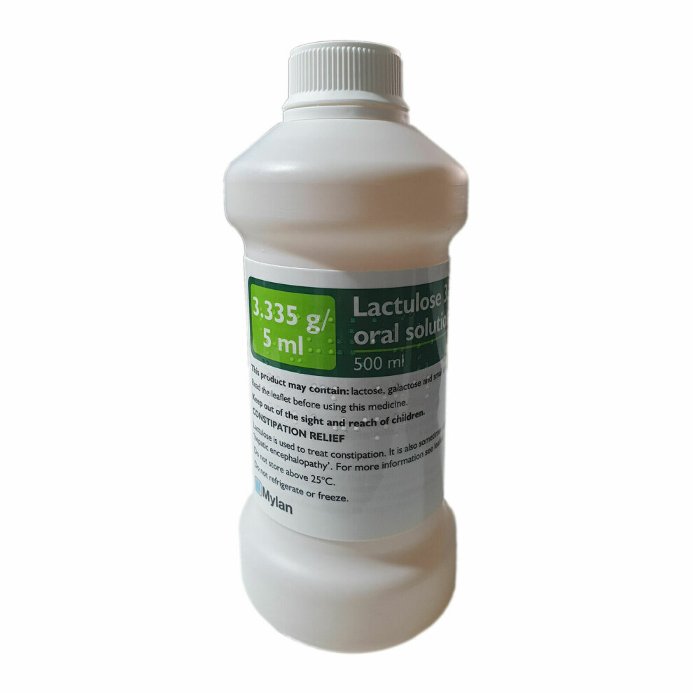 Mylan Lactulose Oral Laxative Solution 3.3G/5Ml - 500Ml Bottle