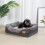 (M(69X51X8cm)) Luxury Large Orthopedic Dog Bed Warm Washable Pet Sofa 4