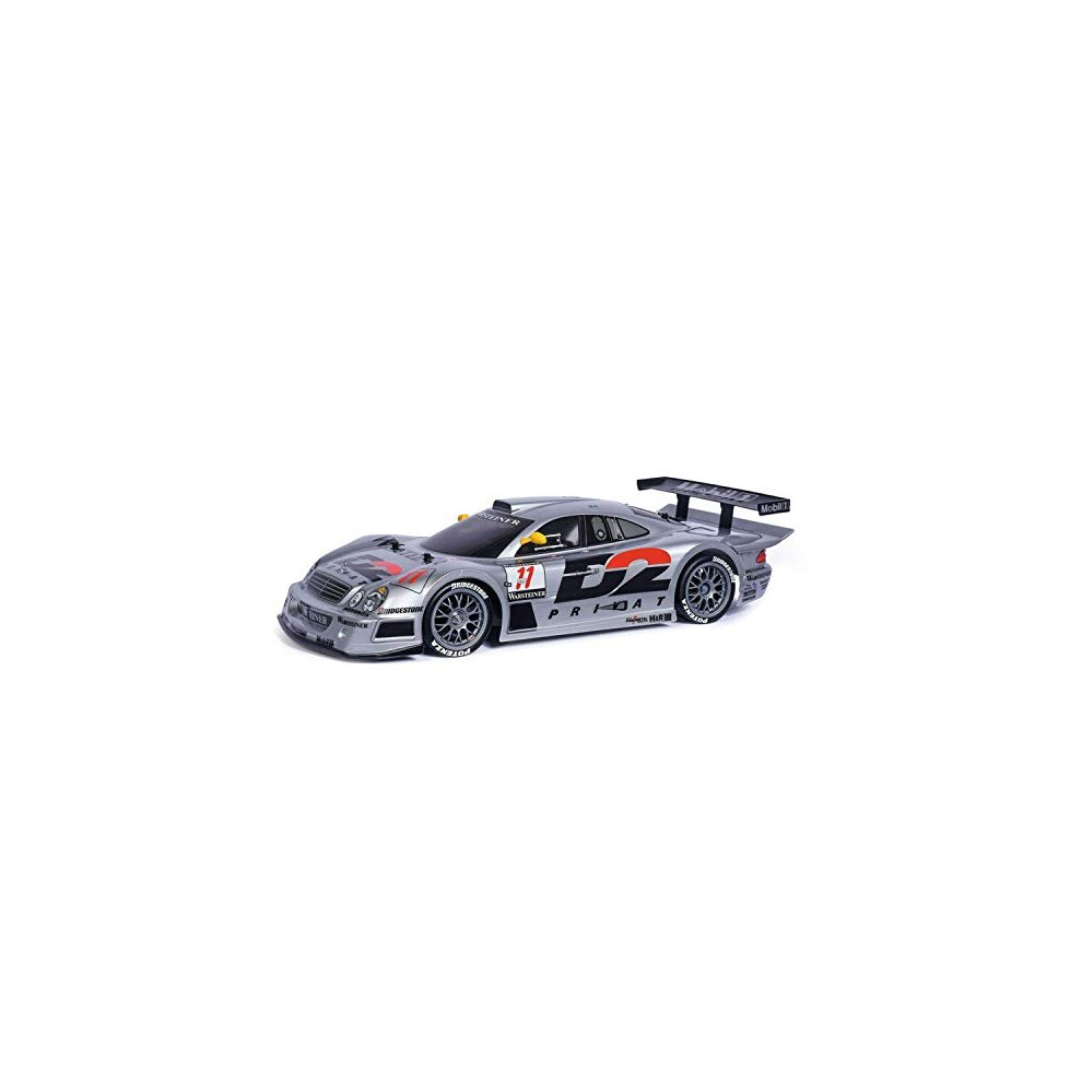 TAMIYA 47437 Mercedes-Benz 1:10 MB CLK-GTR 1997 (TT-01E), Remote Control Car, RC Vehicle, Model Building, Hobby Crafts