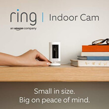 Ring Indoor Cam by Amazon | Compact Plug-In HD security camera with Two-Way Talk, Works with Alexa | With 30-day free trial of Ring Protect