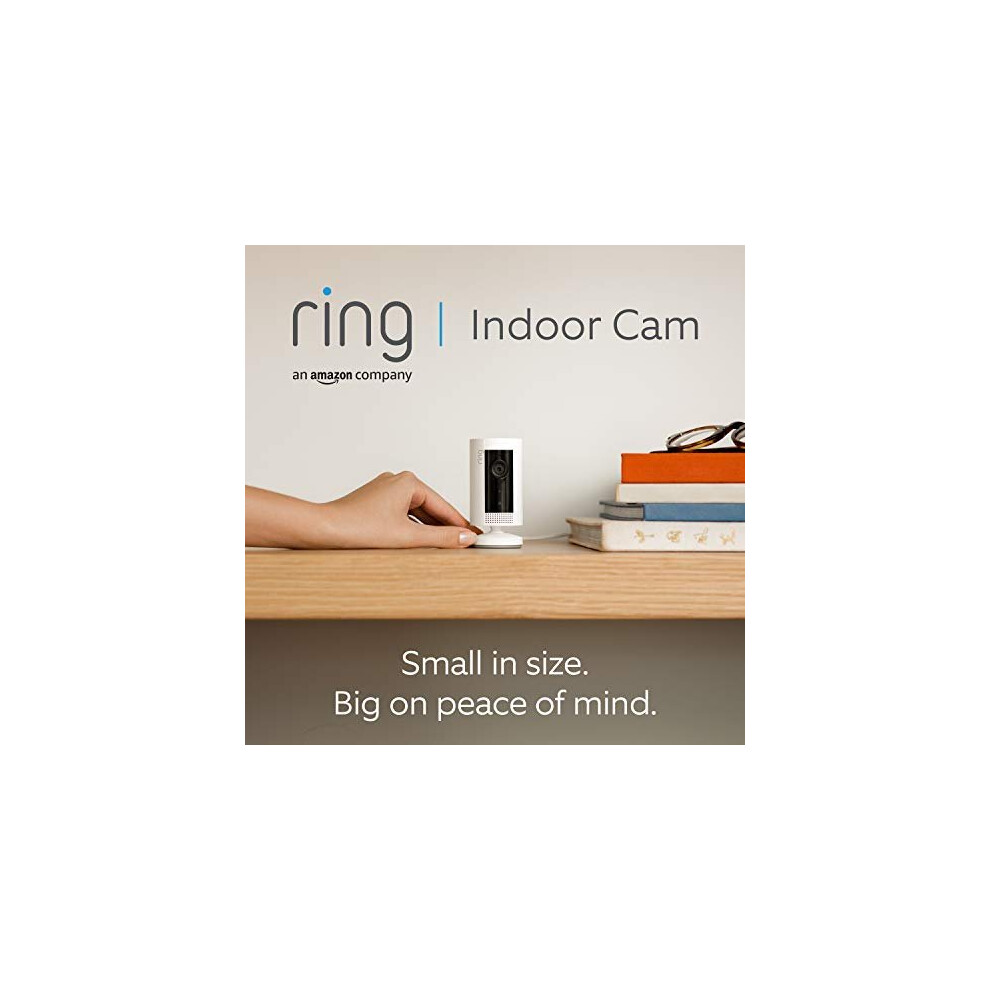 Ring Indoor Cam by Amazon | Compact Plug-In HD security camera with Two-Way Talk, Works with Alexa | With 30-day free trial of Ring Protect