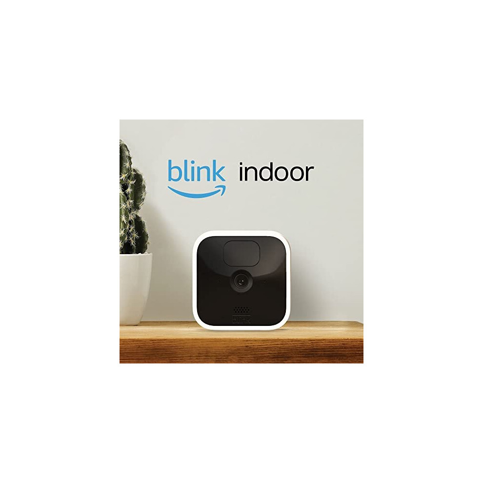 Blink Indoor | Wireless, HD security camera with two-year battery life, motion detection, two-way audio, works with Alexa | Add-on Camera fo