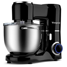 Vospeed Stand Mixer 1500W 8L Cake Mixer Electric Kitchen Food Mixer with Stainless Steel Bowl, Beater, Dough Hook, Whisk for Baking, Dishwasher