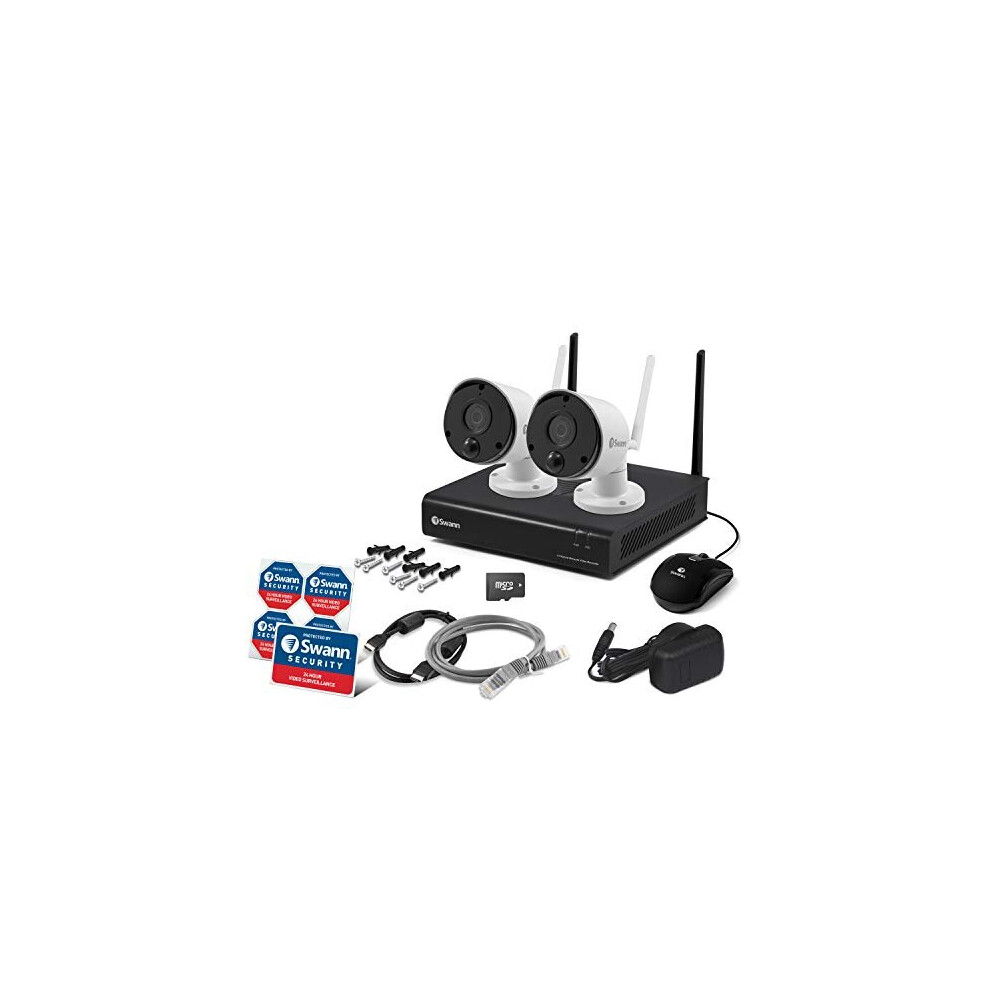 Swann Wi-Fi 4 Channel 1080p Security Camera Kit, NVW-490 and 2 x 4K Cameras