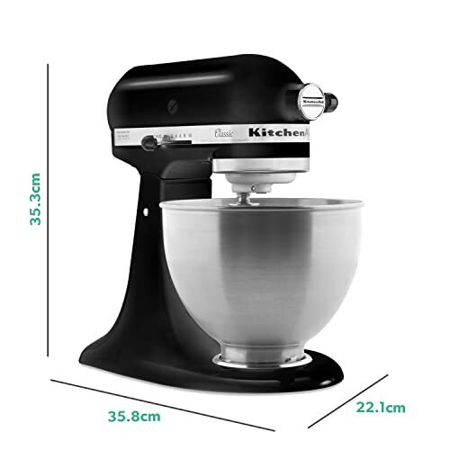 KitchenAid KitchenAid Classic Stand Mixer with 4.3L Bowl in Matte Black 2