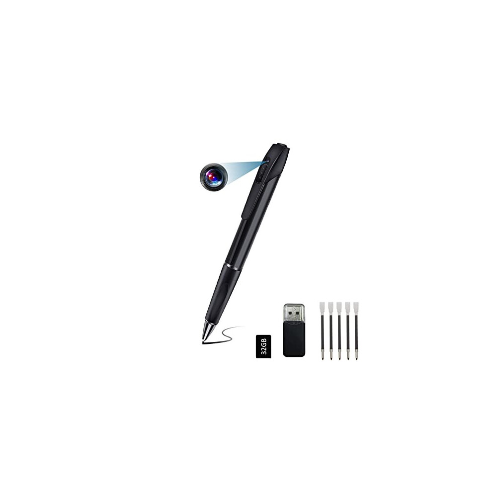 Spy Hidden Pen Camera, 1080P HD Mini Camera Hidden Pen Portable Pocket Spy Camera with Picture Taking and Video recording, Mini Nanny Cam fo