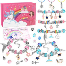 Unicorn Gifts for Girls Jewellery Bracelet Making Kit, Gifts for Teenage Girls Gifts, Christmas Stocking Fillers for Teenage Girls Arts and Craft