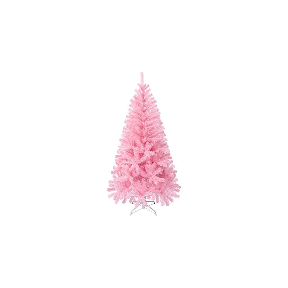 LOKIPA Pink Christmas Tree,5ft Artificial Christmas Tree with 450 Tips and Christmas Tree Metal Stand