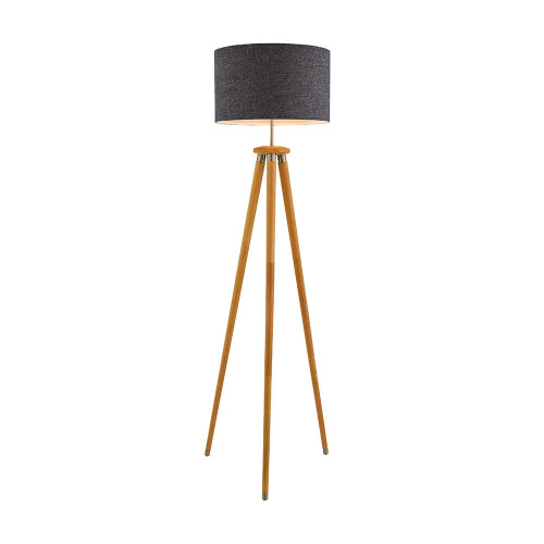 Litecraft Willow Wood Tripod Natural Floor Lamp