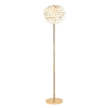 Visconte Maine Crystal Effect Floor Lamp - Polished Gold