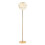 Visconte Maine Crystal Effect Floor Lamp - Polished Gold 1