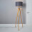 Litecraft Willow Wood Tripod Natural Floor Lamp 3