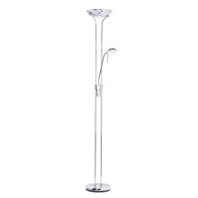 Litecraft Mother & Child Floor Lamp 2 Arm With Bulbs - Polished Chrome