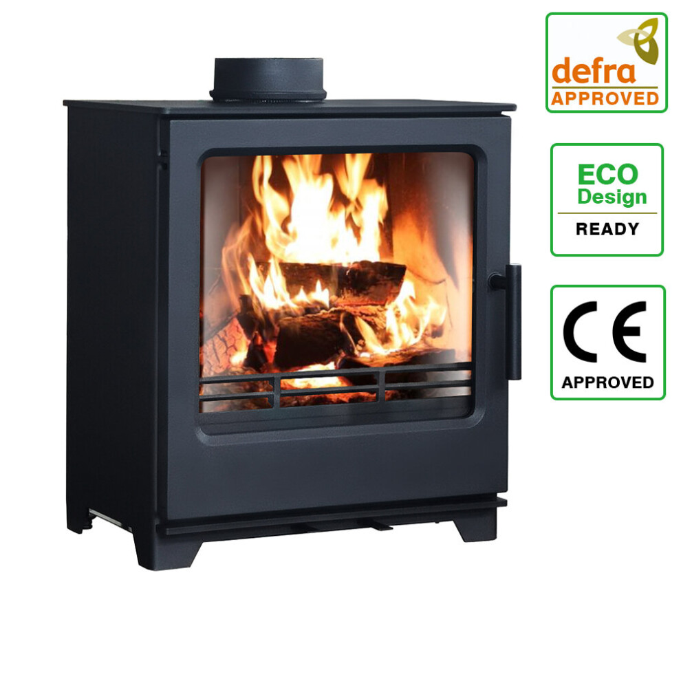 8KW Multifuel Stove Woodburning Log Wood Burner Defra Approved Eco Design Ready