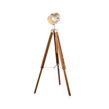 Litecraft Acton Tripod Floor Lamp Spotlight Style - Satin Nickel