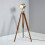 Litecraft Acton Tripod Floor Lamp Spotlight Style - Satin Nickel 2