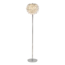 Visconte Maine Crystal Effect Floor Lamp - Polished Chrome