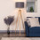 Litecraft Willow Wood Tripod Natural Floor Lamp 2