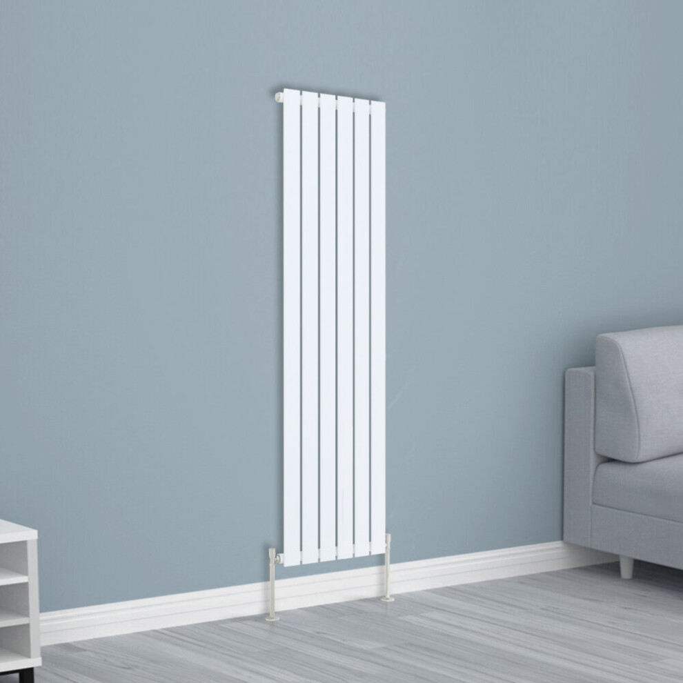 Nrg (1600X408mm Single, ) Horizontal Vertical Flat Panel Designer Radiator Central Heating Radiator Rads White