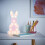 Litecraft Glow Bunny Child's Table Lamp - Pink 5