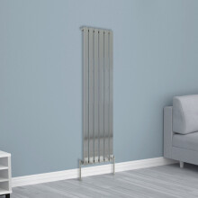 (1600x408mm Single, Chrome) NRG Horizontal Vertical Flat Panel Designer Radiator Central Heating Radiator Rads