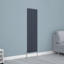 (1600x408mm Double, Anthracite) NRG Horizontal Vertical Flat Panel Designer Radiator Central Heating Radiator Rads