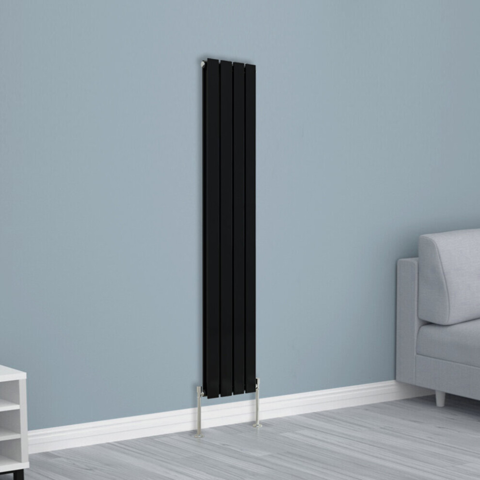 Nrg (1600X272mm Double, ) Horizontal Vertical Flat Panel Designer Radiator Central Heating Radiator Rads Black