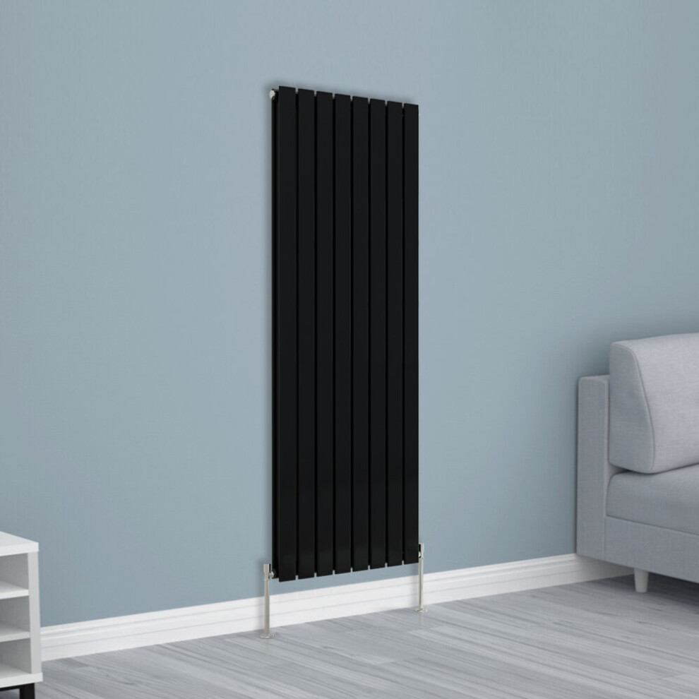 Nrg (1600X544mm Double, ) Horizontal Vertical Flat Panel Designer Radiator Central Heating Radiator Rads Black