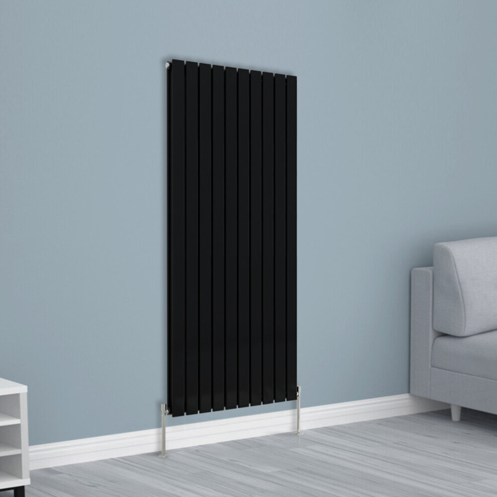 Nrg (1600X680mm Double, ) Horizontal Vertical Flat Panel Designer Radiator Central Heating Radiator Rads Black