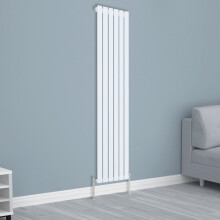 (1800x408mm Single, White) NRG Horizontal Vertical Flat Panel Designer Radiator Central Heating Radiator Rads