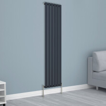 (1800x408mm Single, Anthracite) NRG Horizontal Vertical Flat Panel Designer Radiator Central Heating Radiator Rads