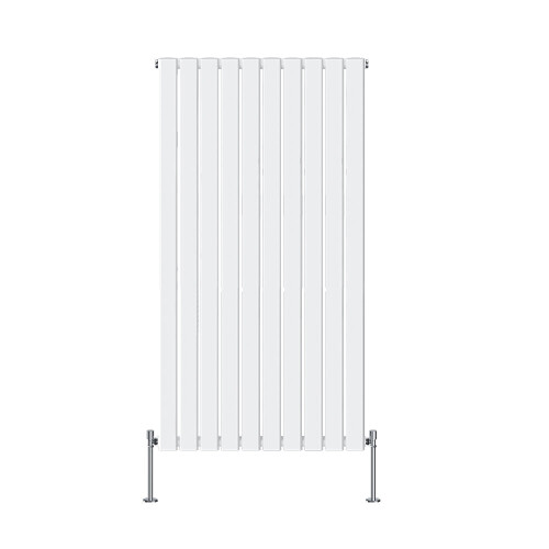 NRG (1600x680mm Single, White) NRG Horizontal Vertical Flat Panel Designer Radiator Central Heating Radiator Rads 1