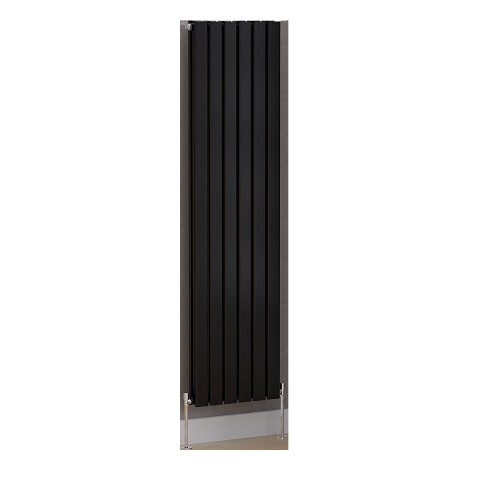 NRG (1600x408mm Double, Black) NRG Horizontal Vertical Flat Panel Designer Radiator Central Heating Radiator Rads 1