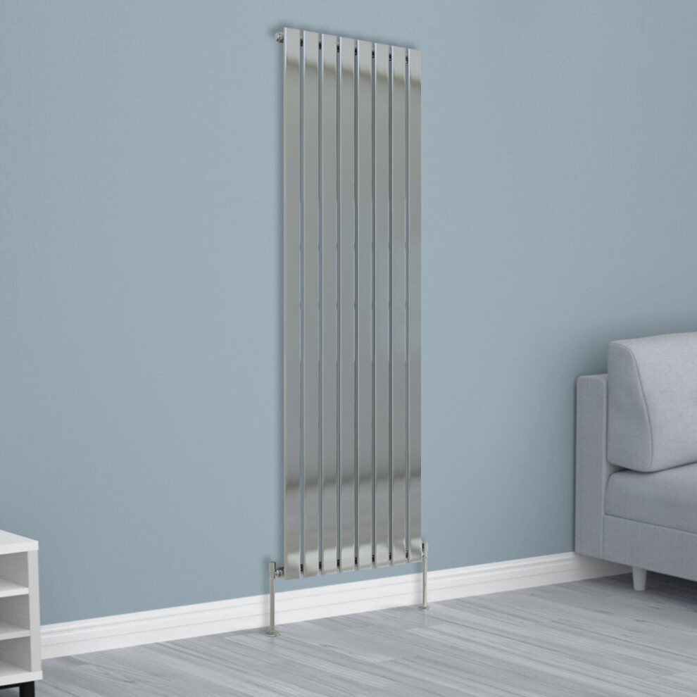 Nrg (1800X544mm Single, Chrome) Horizontal Vertical Flat Panel Designer Radiator Central Heating Radiator Rads