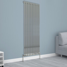 (1800x680mm Single, Chrome) NRG Horizontal Vertical Flat Panel Designer Radiator Central Heating Radiator Rads