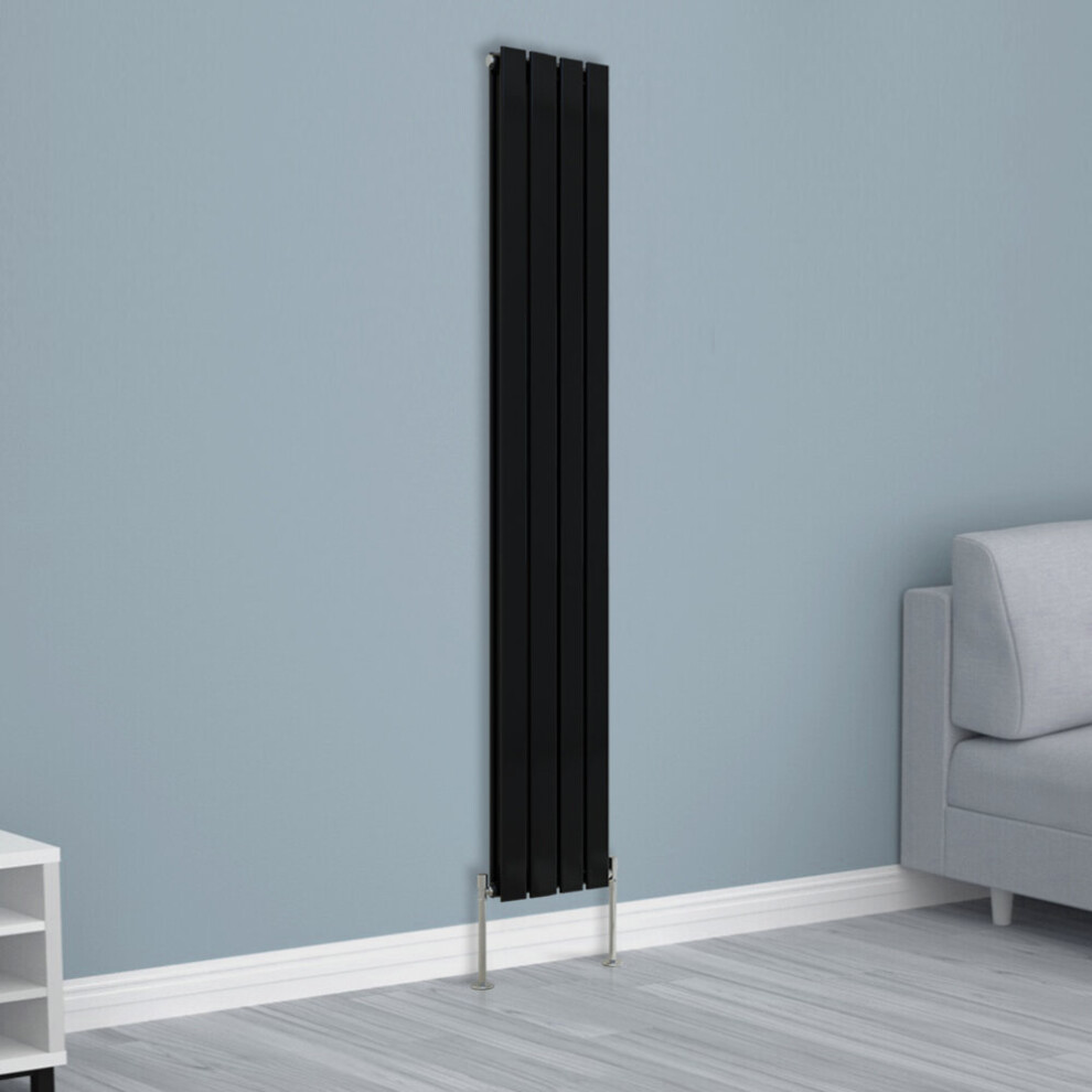 Nrg (1800X272mm Double, ) Horizontal Vertical Flat Panel Designer Radiator Central Heating Radiator Rads Black
