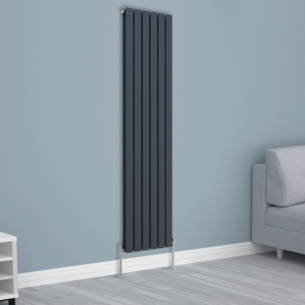 Nrg (1800X408mm Double, ) Horizontal Vertical Flat Panel Designer Radiator Central Heating Radiator Rads Anthracite
