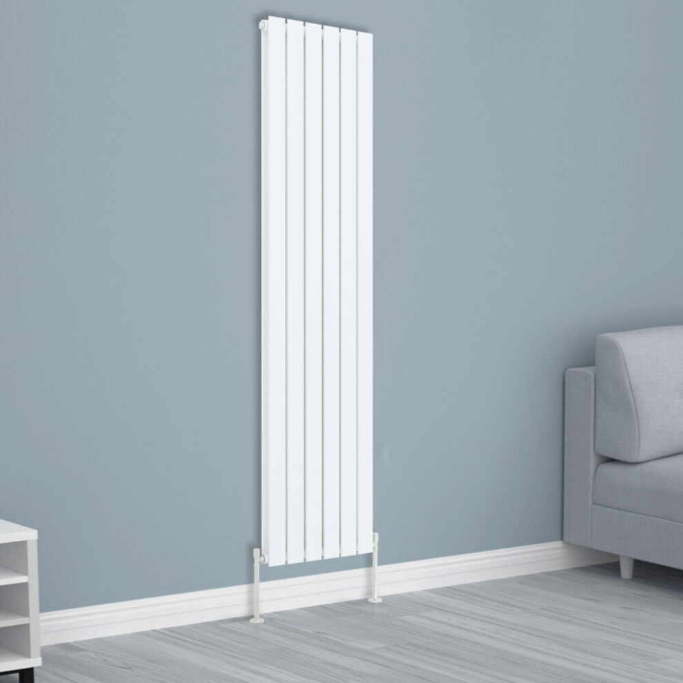 Nrg (1800X408mm Double, ) Horizontal Vertical Flat Panel Designer Radiator Central Heating Radiator Rads White
