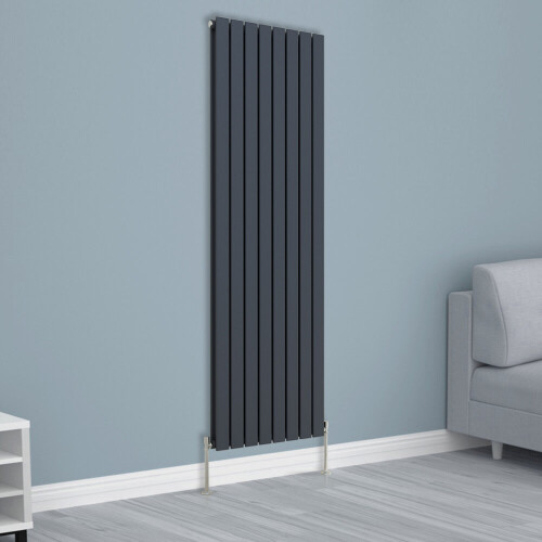 (1800x544mm Double, Anthracite) NRG Horizontal Vertical Flat Panel Designer Radiator Central Heating Radiator Rads