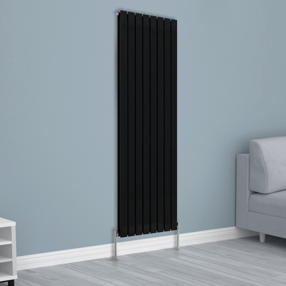Nrg (1800X544mm Double, ) Horizontal Vertical Flat Panel Designer Radiator Central Heating Radiator Rads Black