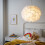 Litecraft Glow Feather Ball 50cm Easy Fit Child's Light Shade - White 2