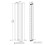 NRG (1800x408mm Double, Anthracite) NRG Horizontal Vertical Flat Panel Designer Radiator Central Heating Radiator Rads 5