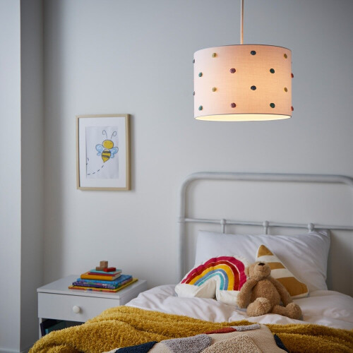 Litecraft Glow Pom Pom Easy Fit Shade - White 1