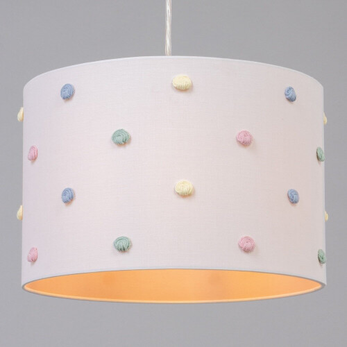 Litecraft Glow Pom Pom Easy Fit Shade - White 2