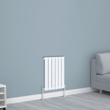 (600x408mm Single, White) NRG Horizontal Vertical Flat Panel Designer Radiator Central Heating Radiator Rads
