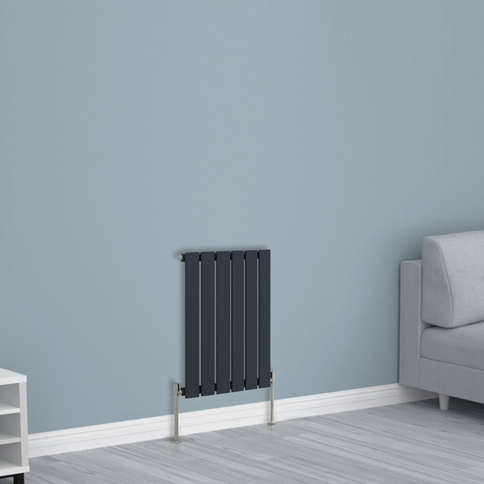 (600x408mm Single, Anthracite) NRG Horizontal Vertical Flat Panel Designer Radiator Central Heating Radiator Rads