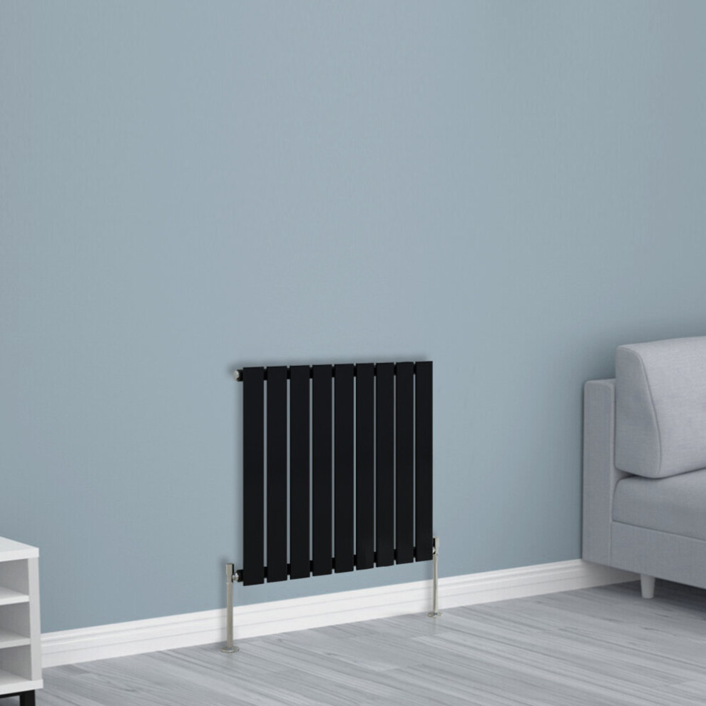 Nrg (600X612mm Single, ) Horizontal Vertical Flat Panel Designer Radiator Central Heating Radiator Rads Black