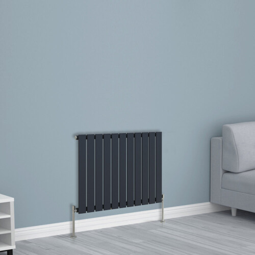 NRG (600x748mm Single, Anthracite) NRG Horizontal Vertical Flat Panel Designer Radiator Central Heating Radiator Rads