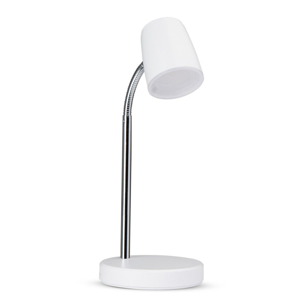 Litecraft Light/White Glow Table Lamp 3.5 Watt Led Adjustable Task